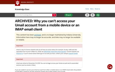 Why you can't access your Umail account from a mobile ...
