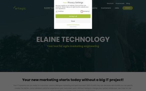 artegic ELAINE Technologie - artegic AG