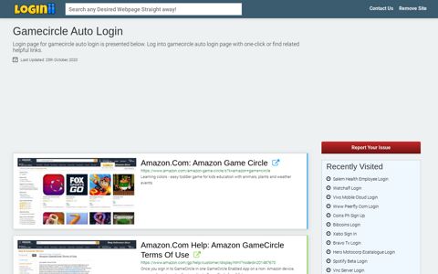 Gamecircle Auto Login | Accedi Gamecircle Auto - Loginii.com