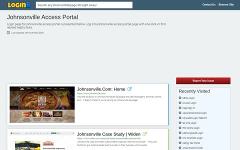 Johnsonville Access Portal - Loginii.com