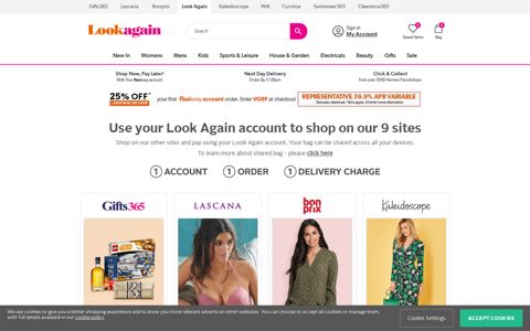 Shop our 9 sites with 1 Account | Look Again