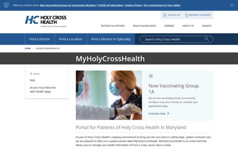 MyHolyCrossHealth Silver Spring, Maryland (MD), Holy Cross ...
