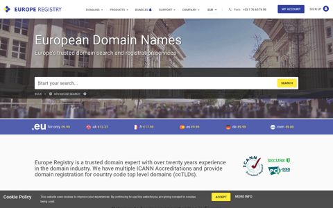 Europe Registry | European ccTLD and EU Domain Name ...
