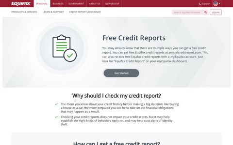 Get a Free Credit Report | Equifax®