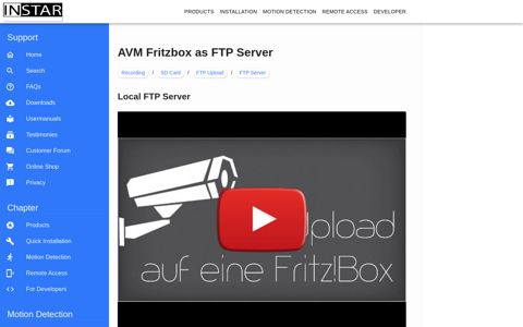 AVM Fritzbox as FTP Server | INSTAR Wiki 2.0 | INSTAR ...