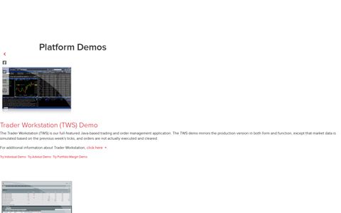 Platform Demos | Interactive Brokers
