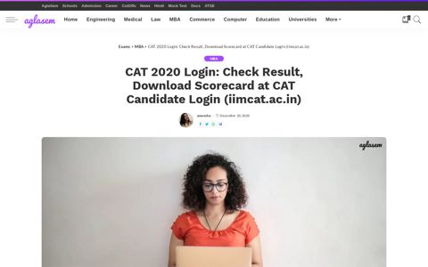 CAT 2020 Login (Open) - Check Admit Card, Answer Key ...