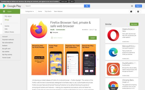 Firefox Browser: fast, private & safe web browser - Apps on ...