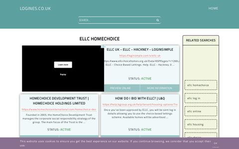 ellc homechoice - General Information about Login