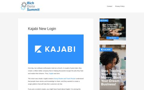Kajabi New Login (Updated 2020) - Rich Data Summit