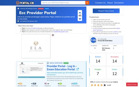 Ecc Provider Portal