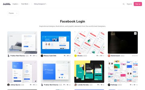 Facebook Login designs, themes, templates and ...