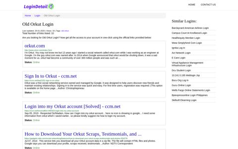 Old Orkut Login orkut.com - http://www.orkut.com/index.html