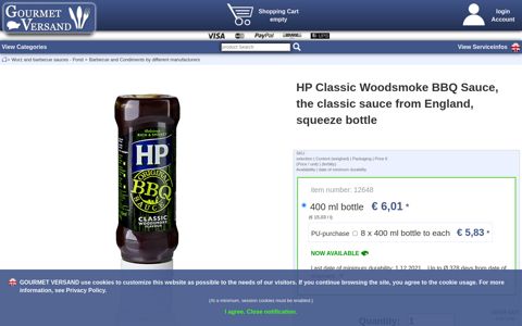 HP Classic Woodsmoke BBQ Sauce, the classic sauce from ...