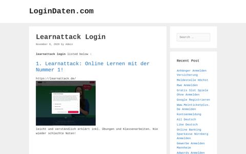 Learnattack Login - LoginDaten.com
