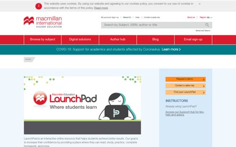 LaunchPad | Macmillan International Higher Education