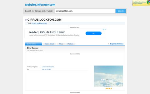 cirrus.lockton.com at WI. Citrix Gateway - Website Informer