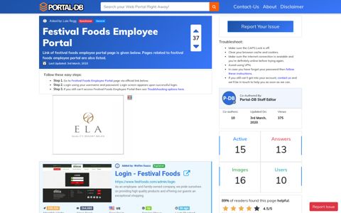 Festival Foods Employee Portal