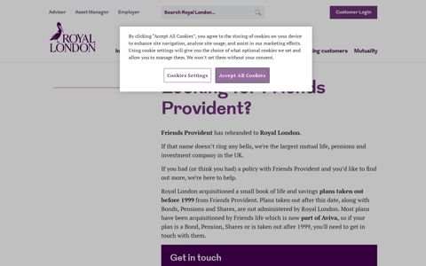 Looking for Friends Provident? - Royal London