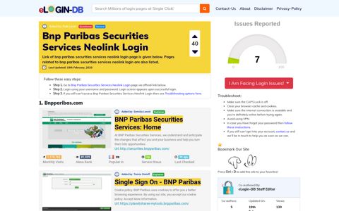 Bnp Paribas Securities Services Neolink Login