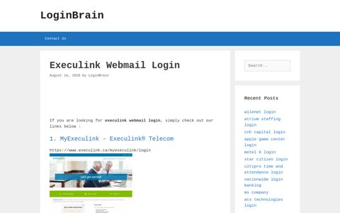 execulink webmail login - LoginBrain
