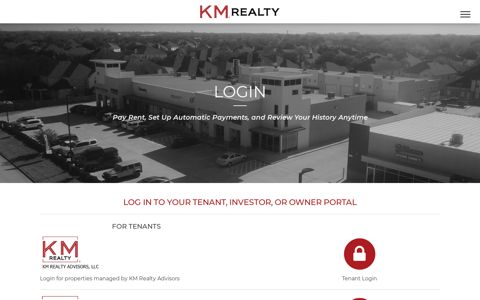 pay rent | portal login - km realty