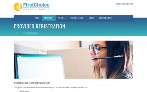 Provider Registration | FirstChoice Medical Group