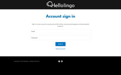 Login | Hellolingo