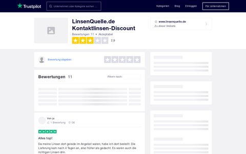 Bewertungen zu LinsenQuelle.de Kontaktlinsen-Discount ...