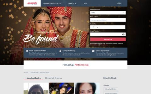 Himachali Matrimonial - Himachali Marriage - Jeevansathi