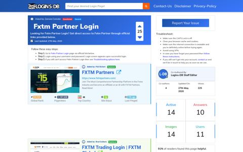 Fxtm Partner Login - Logins-DB