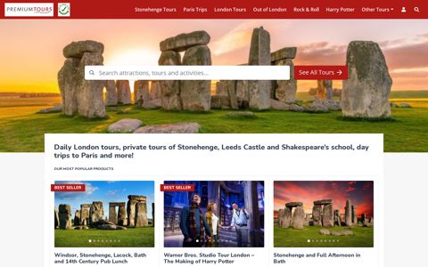 London Tours from £24. Stonehenge from £47! Paris Day ...