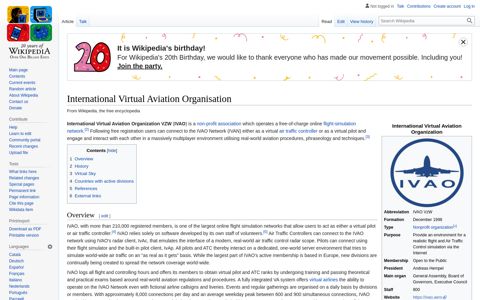 International Virtual Aviation Organisation - Wikipedia