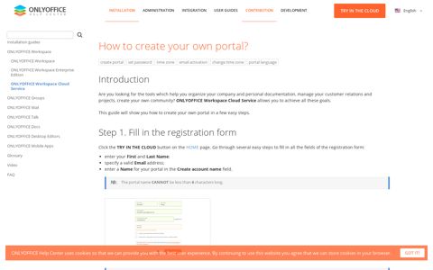 How to create your own portal? - ONLYOFFICE