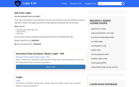 iaai com login - Official Login Page [100% Verified] - Login 4 All