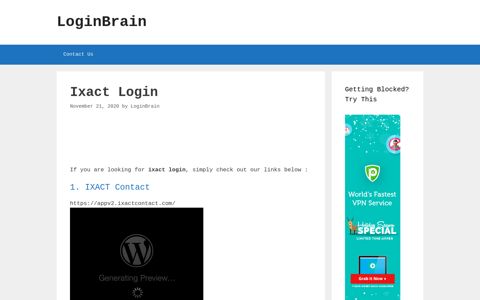 Ixact Ixact Contact - LoginBrain