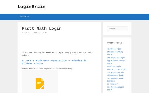 fastt math login - LoginBrain