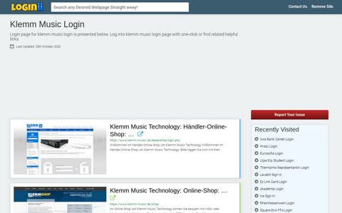 Klemm Music Login | Accedi Klemm Music - Loginii.com