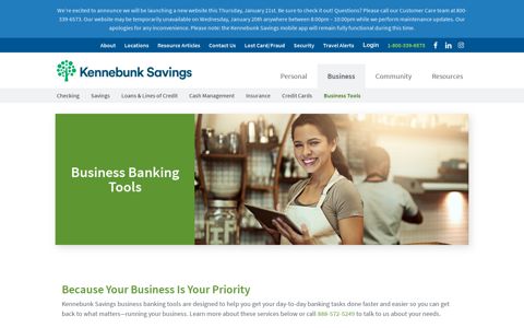Online Banking Tools for Businesses | Kennebunk Savings
