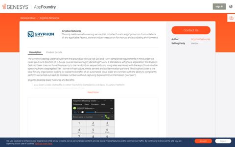 Gryphon Networks - Genesys AppFoundry