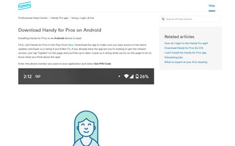Download Handy for Pros on Android - Professional Help Center