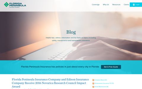 Florida Peninsula Insurance Company and Edison Insurance ...