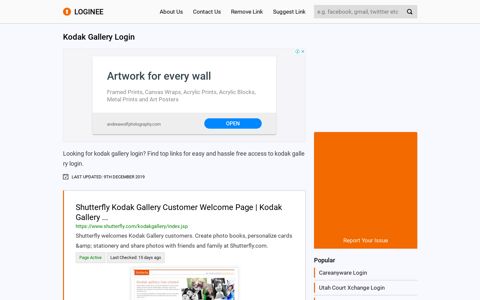 Kodak Gallery Login