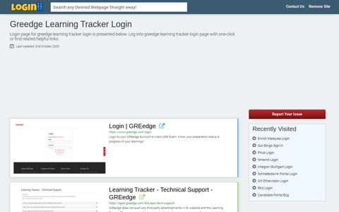 Greedge Learning Tracker Login - Loginii.com