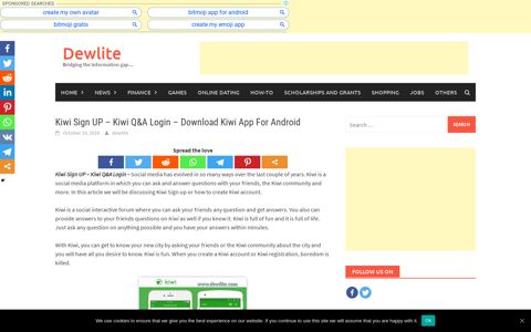 Kiwi Sign UP - Kiwi Q&A Login - Download Kiwi App For ...