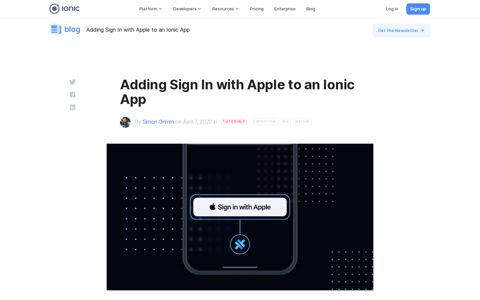 Adding Sign In with Apple to an Ionic App - Ionic Blog