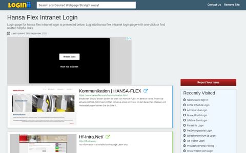Hansa Flex Intranet Login - Loginii.com