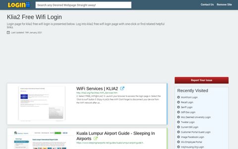 Klia2 Free Wifi Login - Loginii.com