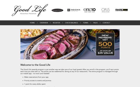 Good Life Rewards - Anthony Scotto Restaurants