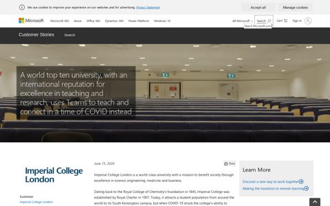 Imperial College London - Microsoft Customer Stories